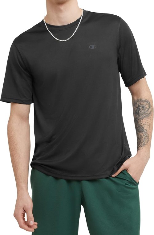 Champion Men's Athletic T-Shirt - Moisture-Wicking, Anti-Odor Sport Tee | Regular & Big Sizes