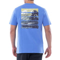 Guy Harvey Men’s Offshore Fish Collection Short Sleeve Pocket T-Shirt, Azure Blue/Horizon, X-Large