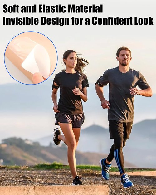 BWCXR 50 PCS Anti-Friction Stickers, Invisible Waterproof Thigh Protection Tape for Comfortable Movement During Running, Cycling & Daily Wear