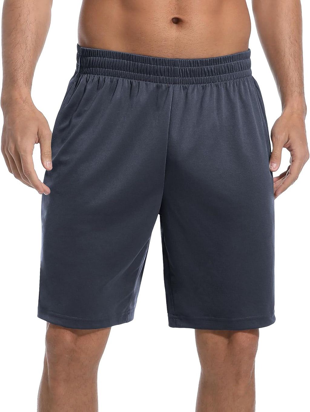 OYGSieg Men's Mesh Athletic Basketball Shorts - Quick Dry Gym Shorts with Pockets | 6 Pack Set