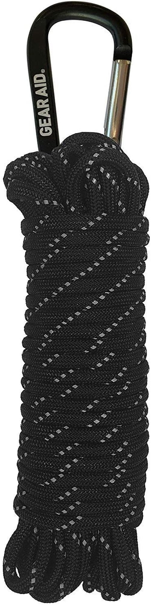 Gear AID 550 Paracord - Durable 7 Strand Utility Cord with Carabiner for Camping & Survival