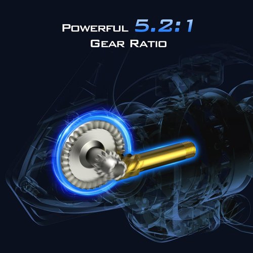 KastKing Centron Spinning Reel - Ultra Smooth Ice Fishing Gear, 500 Size, 17.5 Max Drag, 5.2:1 Ratio