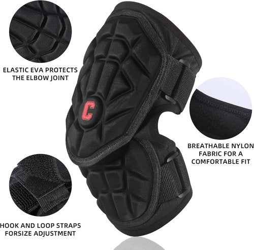 Cienfy Elbow Guards - Durable Batter's Forearm Pads for Baseball & Softball | Youth & Adult Sizes