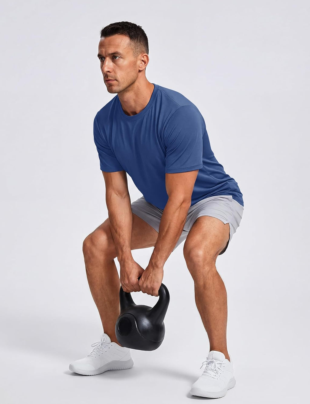 TACVASEN Men's Quick-Dry Athletic T-Shirts - Short Sleeve Gym Tee with Sun Protection