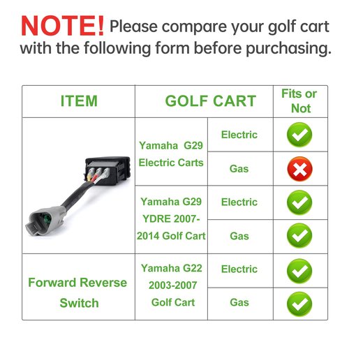 10L0L Golf Cart Forward Reverse Switch for Yamaha G22, G29, Drive Golf Carts # JU2-H2917-00-00