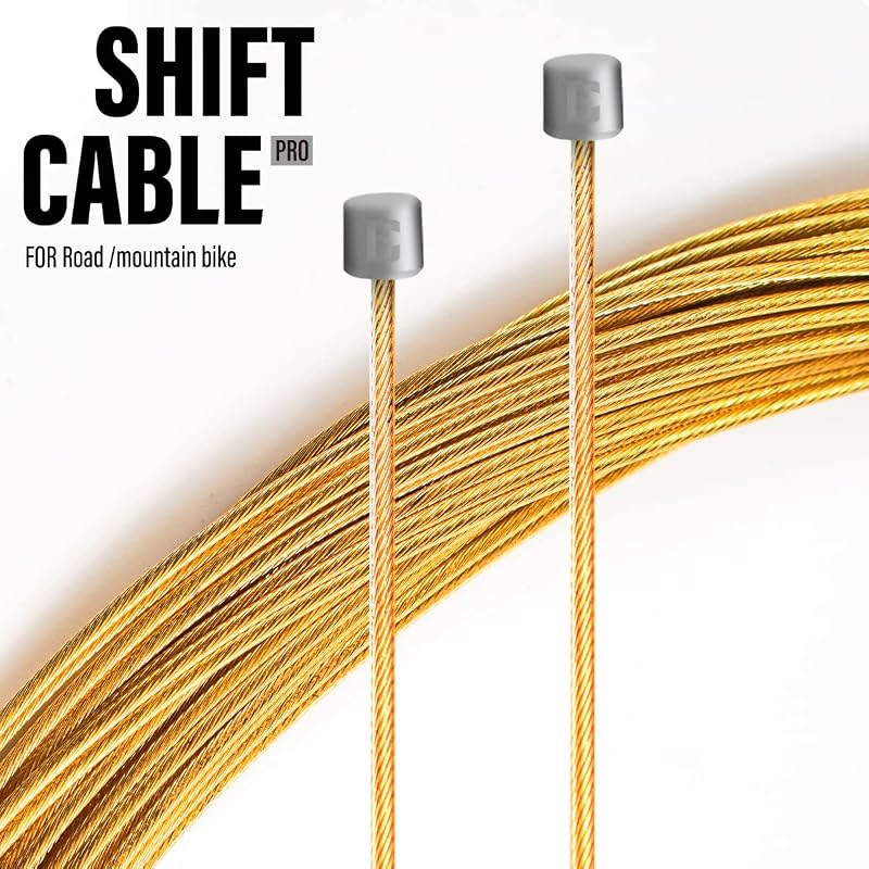 Pro Slick Polished Shifter Cable 1.2 x 2100mm (2 pcs) for Shimano/SRAM MTB Road