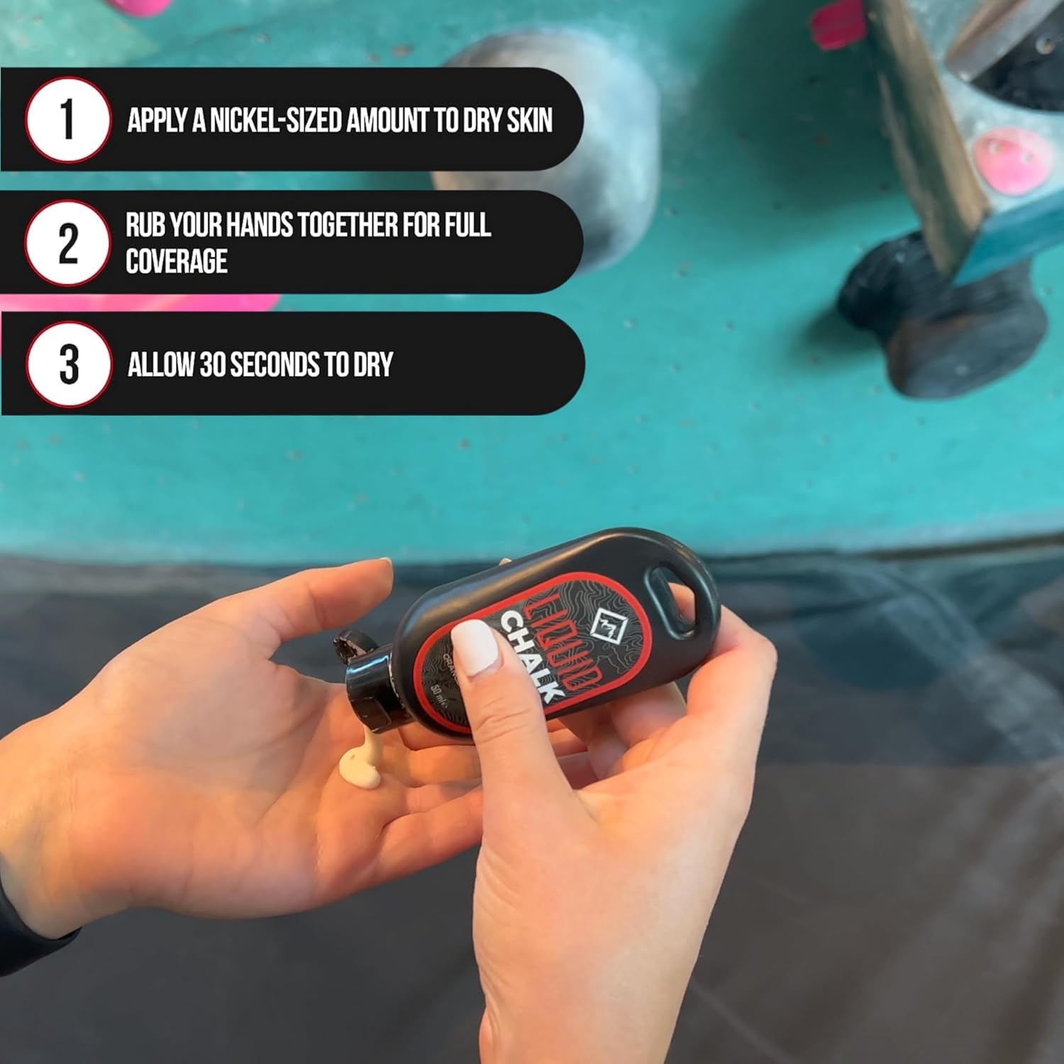 SURVIVOR Liquid Chalk - Ultimate Grip for Rock Climbing & Weightlifting - Ideal for Gymnastics & Training