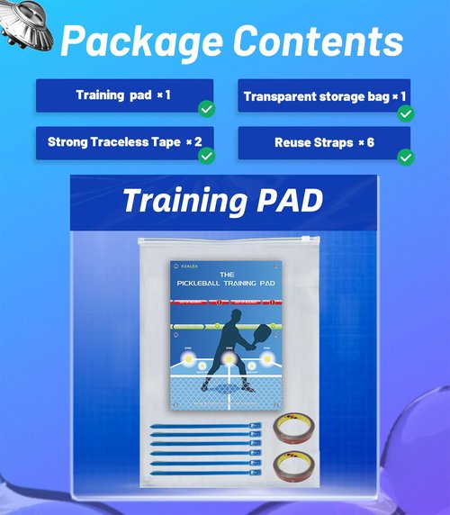 KEALEA Pickleball Training Aids Dink Pad, Practice Pickleball Skill for Indoor and Outdoor Training Court