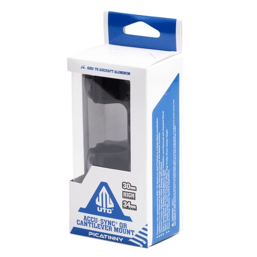 UTG ACCU-SYNC QR 30mm, High Pro, 34mm Offset Scope Mount Black