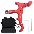 LeeMui Release Archery Release 360° Rotatable Thumb Release for Bow Archery Release Aids (Red)