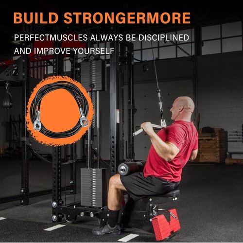 ArrogantF 79 in Fitness Cable Compatible with All Total Gym Models 1000, 1500, 2000, 3000, XLS,Fitness Pulley Cable,Workout Cable, Exercise Cable Steel Wire Rope for Cable Machine Home Gym