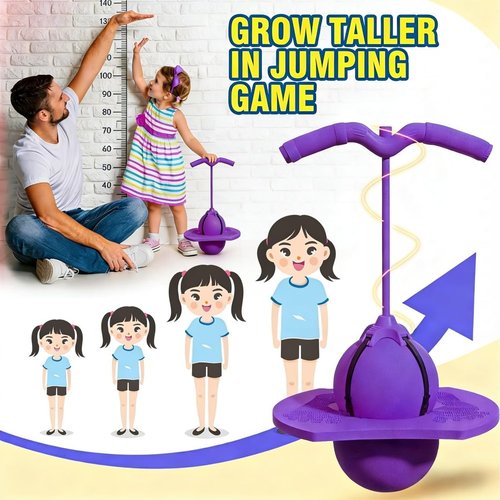 Balance Jumping Ball - Pogo Ball Moon Bounce for Kids | Fun Indoor/Outdoor Bouncing Toy Up to 600 lbs