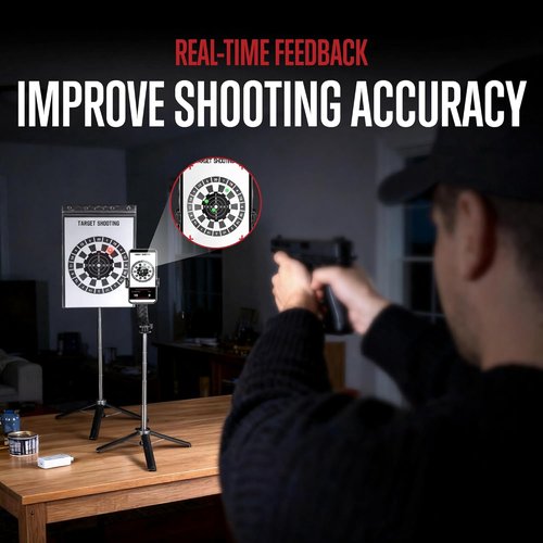 GLORYFIRE Dry Fire Laser Training System - Safe Home Practice Without Live Ammo | Includes Cartridge, Targets & Holder