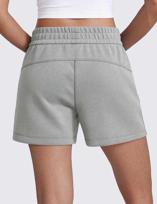 CRZ YOGA SoftAura Sweat Shorts - High Waisted Modal Lounge Shorts with Pockets | Casual Athletic Wear