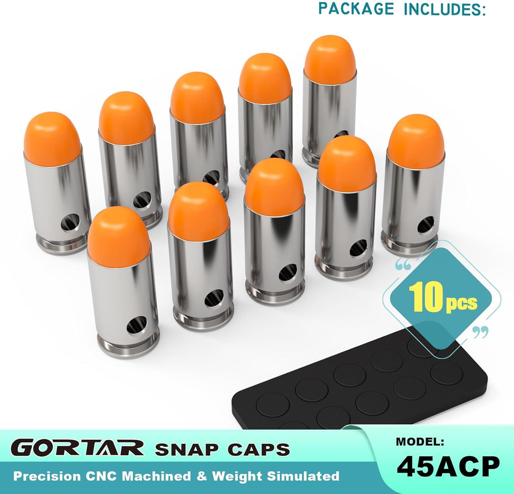 Snap Caps Training Dummy Rounds - Safe Loading Practice with Realistic Weight | Perfect for Firearm Training
