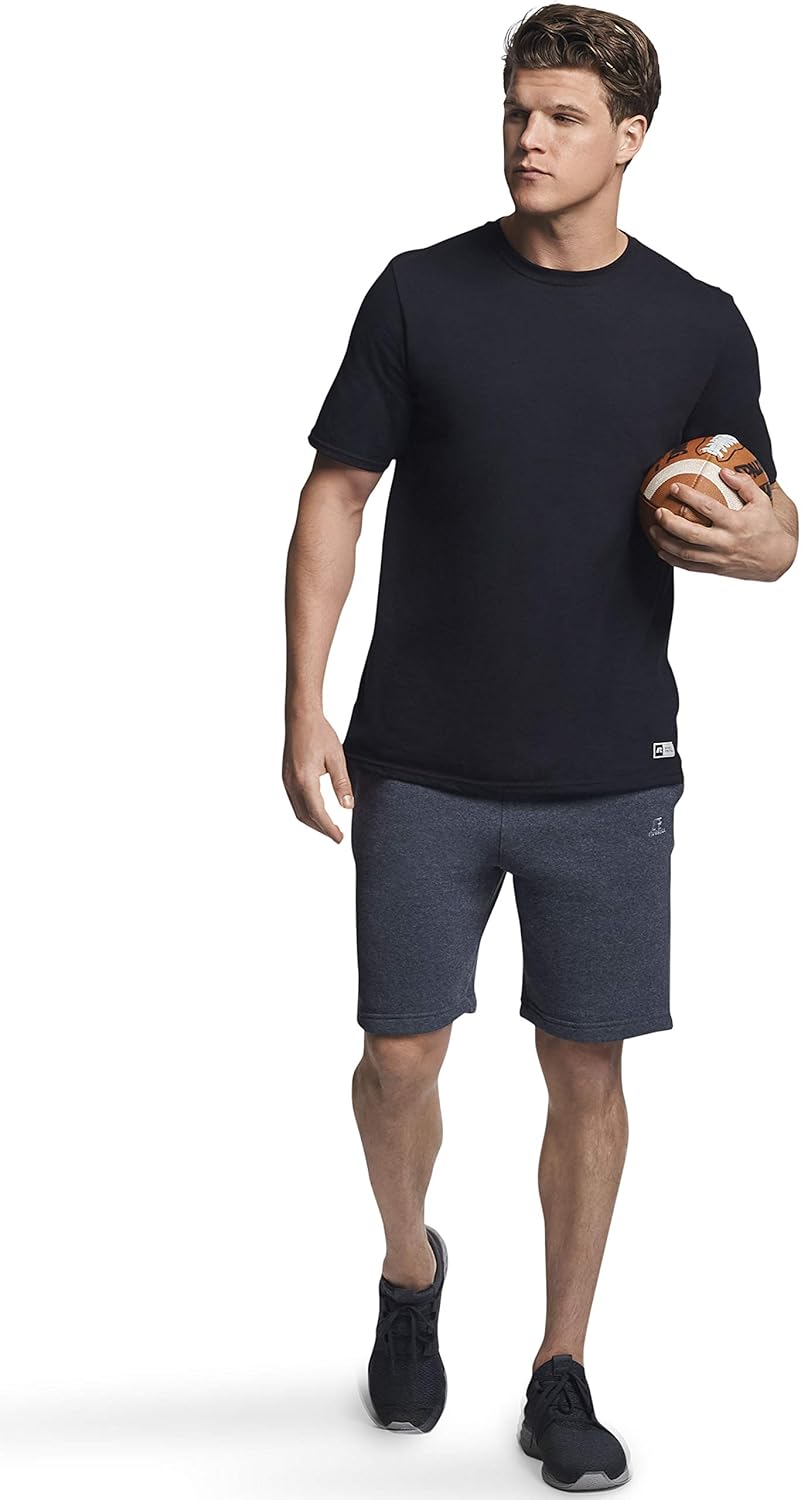Russell Athletic Men's Dri-Power Short Sleeve Tee - Moisture Wicking & Odor Protection | UPF 30+, Sizes S-4X
