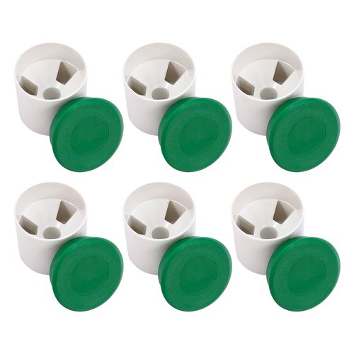 6 Sets Golf Hole Cups with Cover 4'' Putting Green Golf Hole Cup Practice Training Aids for Outdoor Backyard Yard Garden, 6PCS Cup+ 6PCS Lids