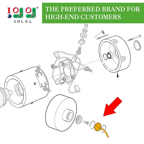 10L0L EZGO Speed Sensor 36V PDS - Self-Install Kit, OEM 73327-G01 Replacement, Restores Full Performance