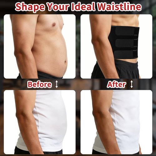 NEWCOO Waist Trimmer Sweat Waist Trainer for Women (Black, Medium)