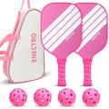 Pickleball Paddles Set of 2, USAPA Approved Fiberglass Pickle Ball Set with 2 Cute Lightweight Pickleball Rackets, 2 Indoor &2 Outdoor Balls, 1 Pickleball Bag for Women, Beginner, Youth