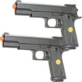 BBTac 1911 Dual Spring Airsoft Pistols - High Performance 260 FPS Handguns | 2-Pack for Target Shooting & Tactical Play