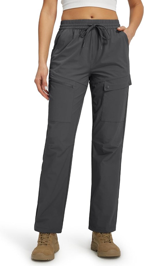 Libin Women's Hiking Pants - Lightweight Quick-Dry Water-Resistant Cargo Design | 5 Pocket Outdoor Travel
