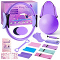 Home Pilates Kit for Women, Pilates Ring Set, Pilates Equipment Kit for Women Home Workouts, Pilates Essentials Kit with 15’’ Pilates Ring and Ball, Resistance Bands for Strength, Toning, Flexibility