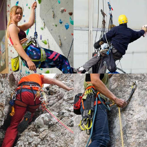 YERGOFE Climbing Holds Anchor Set - 3PCS - 10MM Bolt/25KN - Stainless Steel Bolt Hanger and Bolt Heavy Duty Climbing Holds Weight 2500KG for Indoor Outdoor Climb Train, High Worker, Mountaineering
