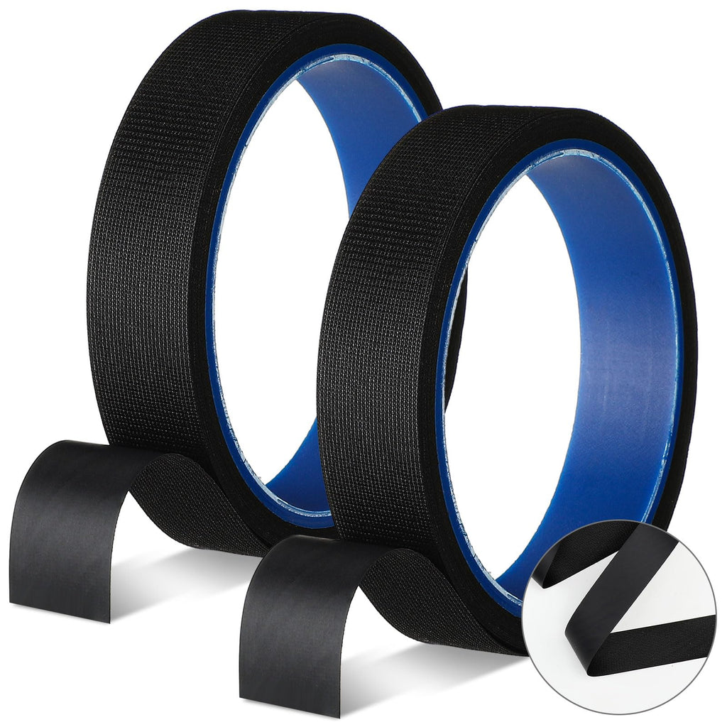 VioraWhite 2 Rolls Wetsuit Repair Iron On Seam Tape 0.8 Inch 16.4 Ft Waterproof Sealing Patch for Neoprene Wetsuit Drysuit Fishing Suits Industrial Standard Carrier Material Black Color