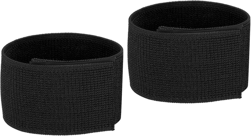 PATIKIL Boot Straps - 2 Pack Elastic Polyester Ankle Straps for Hiking, Fishing & Hunting - 12" Black