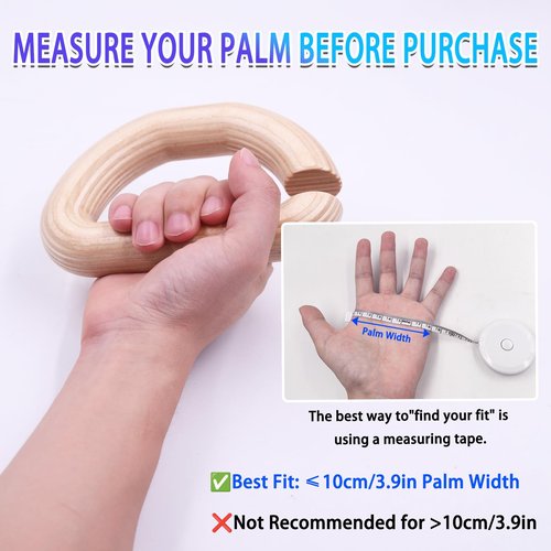 Lights Mountain Wooden Resistance Bands Handles, Versatile Exercise Handles, for Elastic Band Workouts Home Gym Strength Training, and Full-Body Workouts