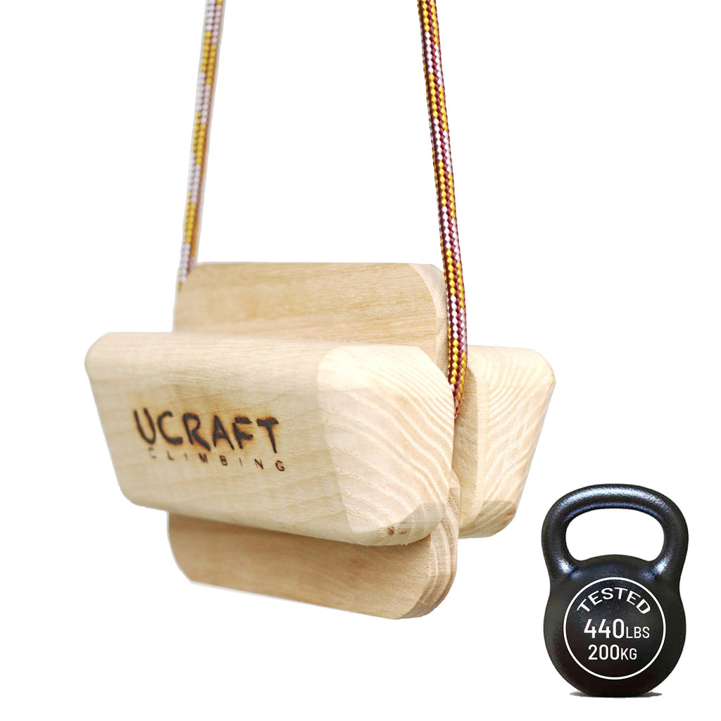 Ucraft Pocket-Sized Climbing Hangboard. Portable Fingerboard for Training and Warm-up