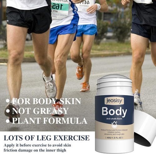 Anti Chafing Stick - Body Friction Defense Balm for Thighs, Chest, Arms & More | Travel Size