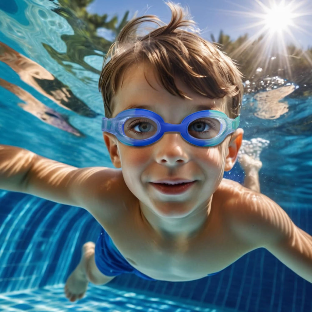 Skiennix Kids Swim Goggles - Anti-Fog UV Protection | No Leak Design for Ages 6-14 (8-12)