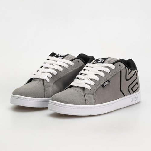 Etnies Fader – Classic Skate Heritage Style with on-Trend Puffy Look, Reinforced Cupsole, Cushioned Fit, Everyday Sneakers - Grey/Black - 10