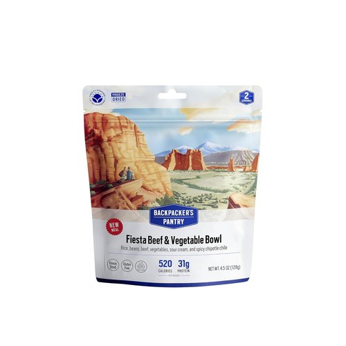Backpacker's Pantry Fiesta Beef & Vegetable Bowl - Freeze-Dried Camping Meal, 1 Count