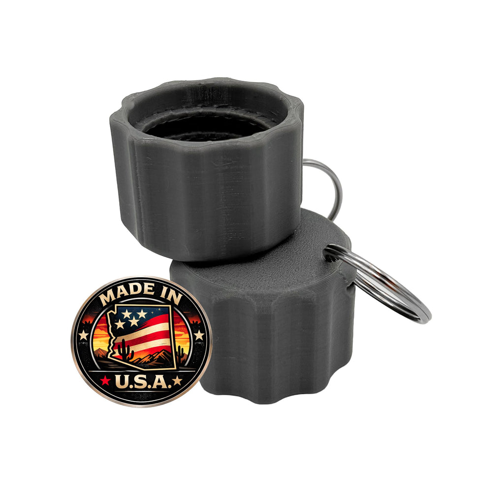 Propane Tank Cap -Threaded Valve Cover for RV, BBQ, Camping, Overland - USA (Two Caps) Compatible with Standard Valves