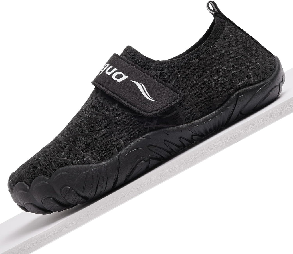Racqua Kids Water Shoes - Non-Slip Quick Dry Aqua Shoes for Beach & Pool | Lightweight for Boys & Girls