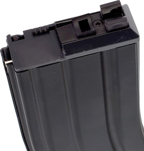 Evike Airsoft - WE-Tech 30 Round Steel Mag for WE Open Cycling Airsoft M4 Gas Blowback Series Rifles (Version: Green Gas/Black)