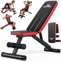 NICEPEOPLE Adjustable Weight Bench - 660LBS Capacity, Compact & Foldable for Home Gym | 8 Backrest Positions