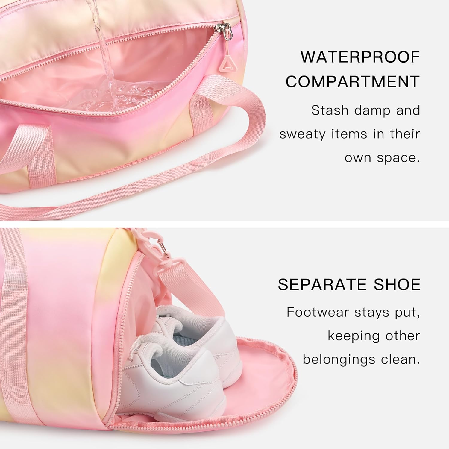 Stelle Dance Bag - Waterproof Ballet & Gymnastics Duffle with Shoe Compartment for Girls