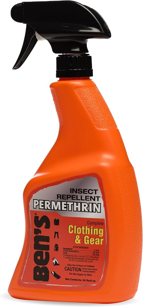 Ben's Clothing & Gear Insect Repellent - Long-Lasting Protection Spray for Clothes - 24 fl oz with Permethrin