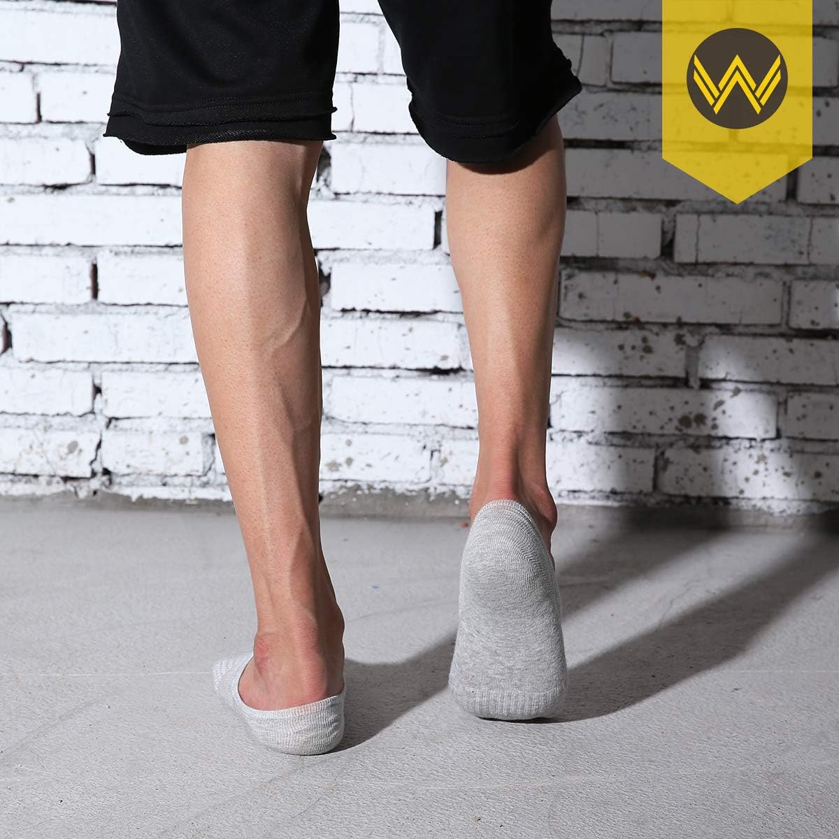 WANDER No Show Socks for Men - Thin Cotton, Non-Slip, Low Cut | Sizes 6-8, 9-11, 12-14