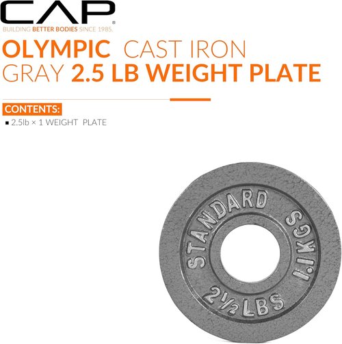 CAP Barbell Olympic Weight Plate - Durable 2-Inch Design | Available in Multiple Sizes