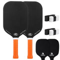 ZOEA Pickleball Paddle, USA Pickleball Approved, 16MM Polypropylene Honeycomb Core, Edgeless Style 3K Raw Carbon Fiber Surface+Carbon Abrasion Surface, Ideal for Novice and Professional Players 2PCS