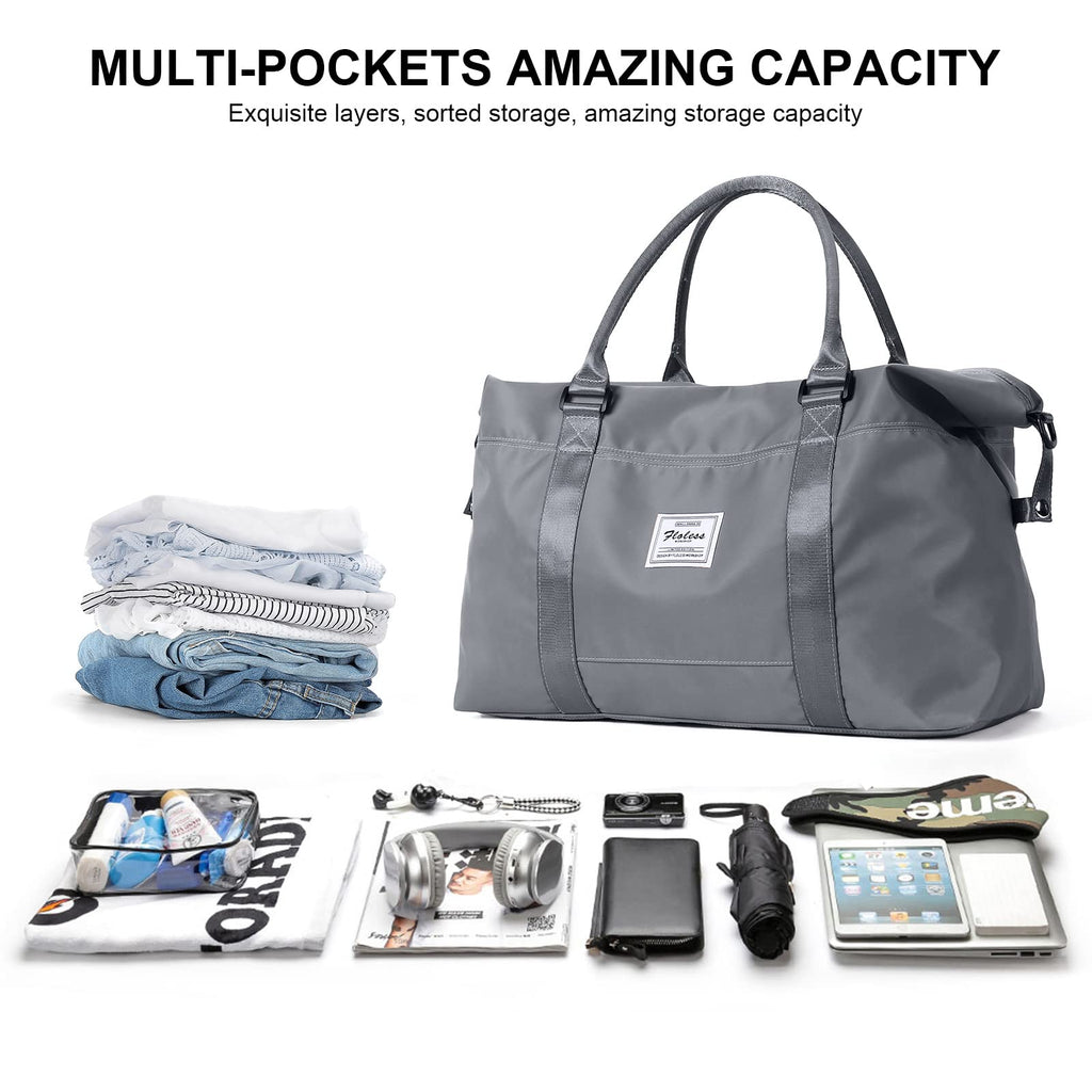 Travel Duffel Bag, Carry-on Overnight Weekender Bags for Women