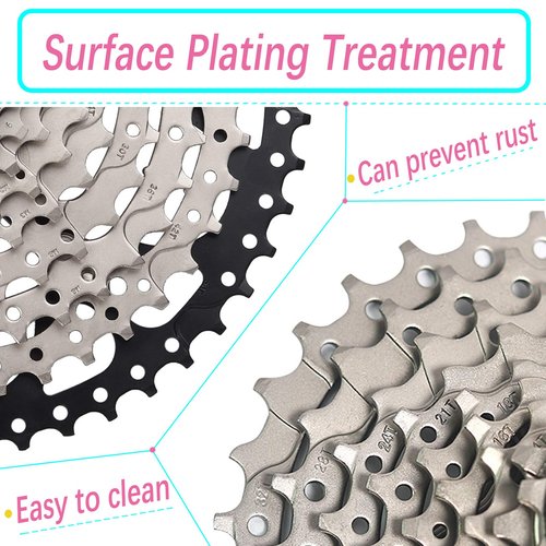 LANXUANR Bicycle 10 Speed Cassette Sprocket，Fit for Mountain Bike, Road Bicycle.Super Light