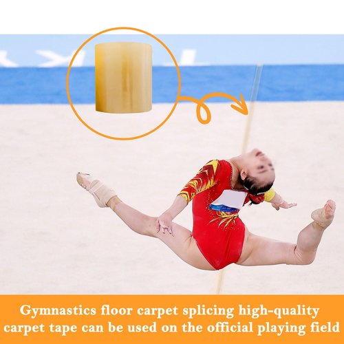 Wrestling Mat Tape Carpet-Tape - 6 Rolls 4 Inches x 84 Foot PVC Gymnastics Floor Tape, Seam Cover Tape for Wrestling Grappling Exercise Mats, 7 Mil Heavy Duty Carpet Tape,