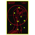 PTPHJEG Fluorescent Splatter Turkey Targets - Highly Visible Shotgun Target Sticker for Practice, 9.5×14.5"(25pcs)