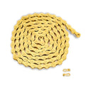 Tailcle 6/7/8 Speed Gold Bike Chain, Bicycle Chain Bike Parts Chain Replacement for Road Mountain Racing Cycling E-Bike MTB BMX (Gold 6/7/8 Speed)